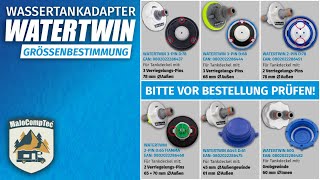 Wie finde ich den richtigen Wassertankadapter für mein Wohnmobil  MaJoCompTec® WATERTWIN [upl. by Enner]