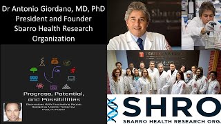 Dr Antonio Giordano MD PhD  President and Founder Sbarro Health Research Organization [upl. by Leggat]