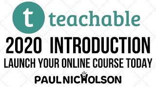 Teachable 2020 Beginner Introduction Tutorial [upl. by Bussy]