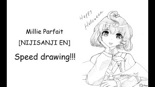 Millie Marfait fanart speed draw [upl. by Ahsekram]