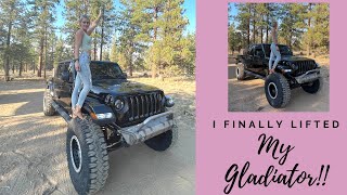 I lifted My 2021 Jeep Gladiator 45 inch Teraflex with 40 inch Milestar Patagonia MTs [upl. by Fleur332]