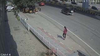 Car accident Caught CCTV India 2 [upl. by Trela]