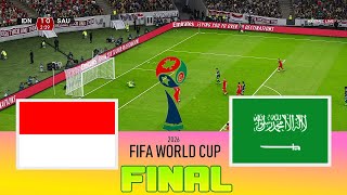 INDONESIA vs ARAB SAUDI  FIFA World Cup 2026™ Qualifiers  Full Match  Realistic PES Gameplay [upl. by Stearne736]