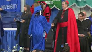 NJ graduate savors an unexpected reunion at Seton Hall commencement [upl. by Bushore460]