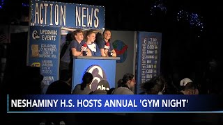 Neshaminy High School students give nod to Action News during annual Gym Night [upl. by Sanborne]