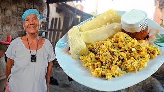 ✅️Salpicón de PESCADO SALADO de la ABUELA tradicional del pueblecito BARBÚ✅️ [upl. by Donnell889]