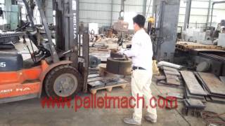 Video of dynamic load test of mould press pallet [upl. by Irap]