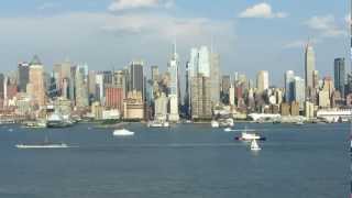 Manhattan skyline and World Trade Center construction September 2012 [upl. by Coughlin]