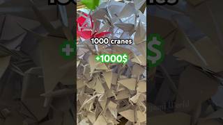 1000 Paper Cranes Origami Challenge Contest  Origami Crane Easy Folding Origami World Paper Craft [upl. by Kcirdahc92]