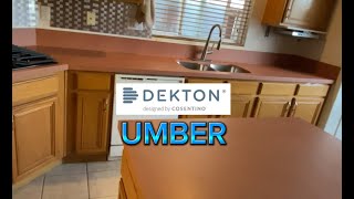 Dekton Umber Kitchen Countertop Kitchen Countertop Dekton Umber dekton kitchen [upl. by Serrano]