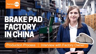 Brake Pad Manufacturer in China  Inside a Factory That Produces Brake Pads amp Brake Shoes in China [upl. by Okkin411]