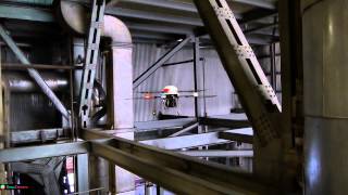 SecuDronesThermal power plant Inspection with AR100B [upl. by Anehsuc2]