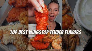 REVIEWING DIFFERENT WINGSTOP FLAVORS 🍗 [upl. by Aicenod]