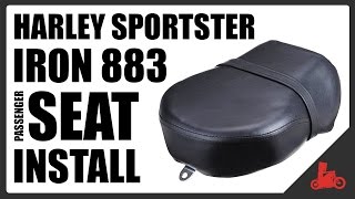 HOW TO Install Passenger Seat Pillion  Harley Sportster Iron 883 [upl. by Barrett]