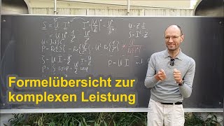 Herleitung und Diskussion einiger Formeln zur komplexen Leistung und zur Effektiv und Spitzenwerten [upl. by Lattie]