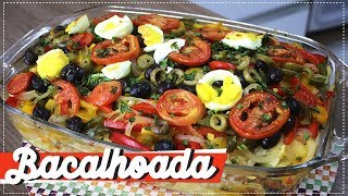 BACALHOADA  RECEITA DE BACALHAU SUPER FÁCIL [upl. by Llenrahc]