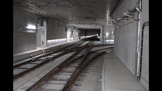 Extremer Schienenlärm am Gleisdreieck im neuen Stadtbahntunnel Karlsruhe Kombilösung [upl. by Monreal20]