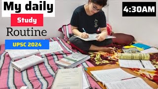 MY ROUTINE FOR UPSC PRE20243AMEARLY MORNING STUDY ROUTINE FOR UPSC 2024UPSC IN DELHI [upl. by Irakab]