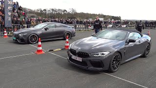 BMW M8 Competition vs MercedesAMG GT63 S 4Matic 4door [upl. by Tati]