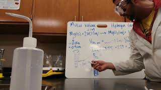 MOLAR VOLUME OF HYDROGEN GAS LAB SETUP AND CALCULATIONS [upl. by Arodaeht]