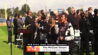 The McClain Sisters peform at MLB Urban Youth Academys Community Day2013mov [upl. by Torto]