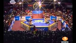 Crazy Boy Joe Lider Juventud Guerrera Psicosis II vs Cuervo Escoria Espíritu Ozz [upl. by Lakym192]