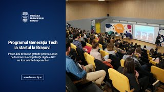 Programul Generația Tech ia startul la Brașov [upl. by Eatnod]