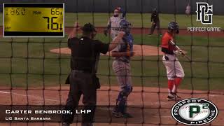 Carter Benbrook Prospect Video LHP UC Santa Barbara [upl. by Bloom]