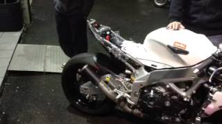 Aprilia RSV4 SC Project CRT Exhaust sound [upl. by Airyk775]