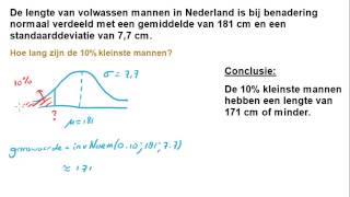 Normale verdeling  Grenswaarde berekenen [upl. by Vanhook218]