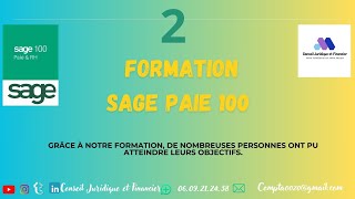 Formation Sage Paie 100 pour faire linscription 06 09 21 24 38 [upl. by Emse]