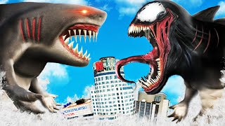 VENOM SHARK vs HUMAN SHARK In GTA 5 Fight [upl. by Adnilemreh]