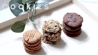 3 COOKIES VEGANI  Sani buoni e facili da fare a casa [upl. by Natloz]