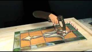 Building a Leaded Stained Glass Window with No Days Quick Cure [upl. by Liscomb759]