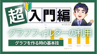 グラフフィルターの利用｜Excel（エクセル）基礎動画810｜パソコン苦手な方・初心者向け [upl. by Anileh519]