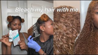 Bleach my hair with me to dye it pink  my bleaching tips for less breakage [upl. by Hulbert]