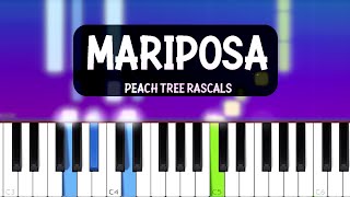 Peach Tree Rascals  Mariposa Piano tutorial [upl. by Nyraf908]