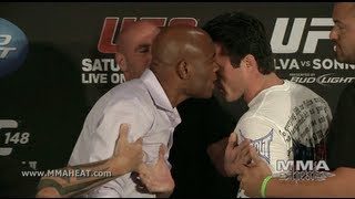 UFC 148 PreFight FaceOff Anderson Silva amp Chael Sonnen II [upl. by Lirpa752]