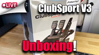 Fanatec ClubSport Pedals v3 Unboxing Stream shorts [upl. by Schroth703]