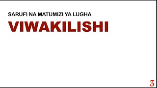 viwakilishi  kidato cha kwanza  aina za viwakilishi  kiwakilishi aina za maneno [upl. by Gish]