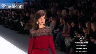 Tadashi Shoji FallWinter 201314  New York Fashion Week NYFW  FashionTV [upl. by Tallulah]