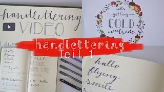 Hand Lettering die besten Stifte und Schriftarten 1 [upl. by Ille]