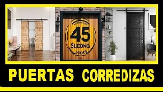 🚪 45 PUerTAS COREdIzas ParA TU caSA puertas corredizas para sala dormitorio baños estudios [upl. by Vento]