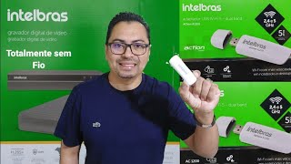 Como conectar o DVR da intelbras via wifi adaptador ACtion A1200 como configurar facilmente 2023 [upl. by Attenaz]