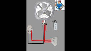 Exhaust Fan Reverse Forward Connection With SwitchFan Connection kaise kare short videos viral [upl. by Anez15]