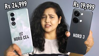 OnePlus Nord 3 vs OnePlus Nord CE 4  Which One to Buy Under 25000 [upl. by Buskirk519]