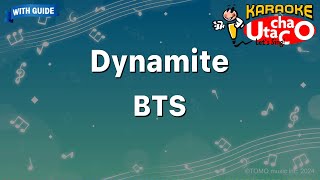 Dynamite – BTS Karaoke with guide [upl. by Etiam]