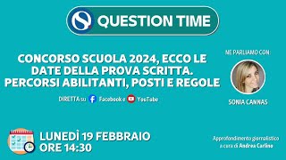 Concorso scuola 2024 ecco le date della prova scritta Percorsi abilitanti posti e regole [upl. by Farah430]