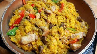 SIMPLE ARROZ VALENCIANA  Filipino Paella   Easy Arroz Valenciana Recipe [upl. by Delisle184]