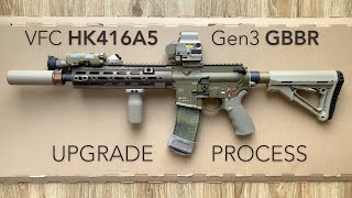 VFC HK416 GBBR Gen3 upgrade process airsoft replica [upl. by Reerg670]